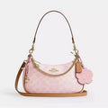 Coach Teri Shoulder Bag Signature Gold Powder Pink CEA20